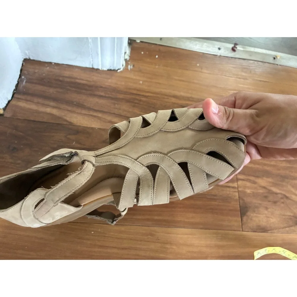 BeautiFeel Sandal Fisherman Beige Nude Leather Comfort EU 42 / US 10.5 - 11